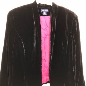 Black velvet jacket